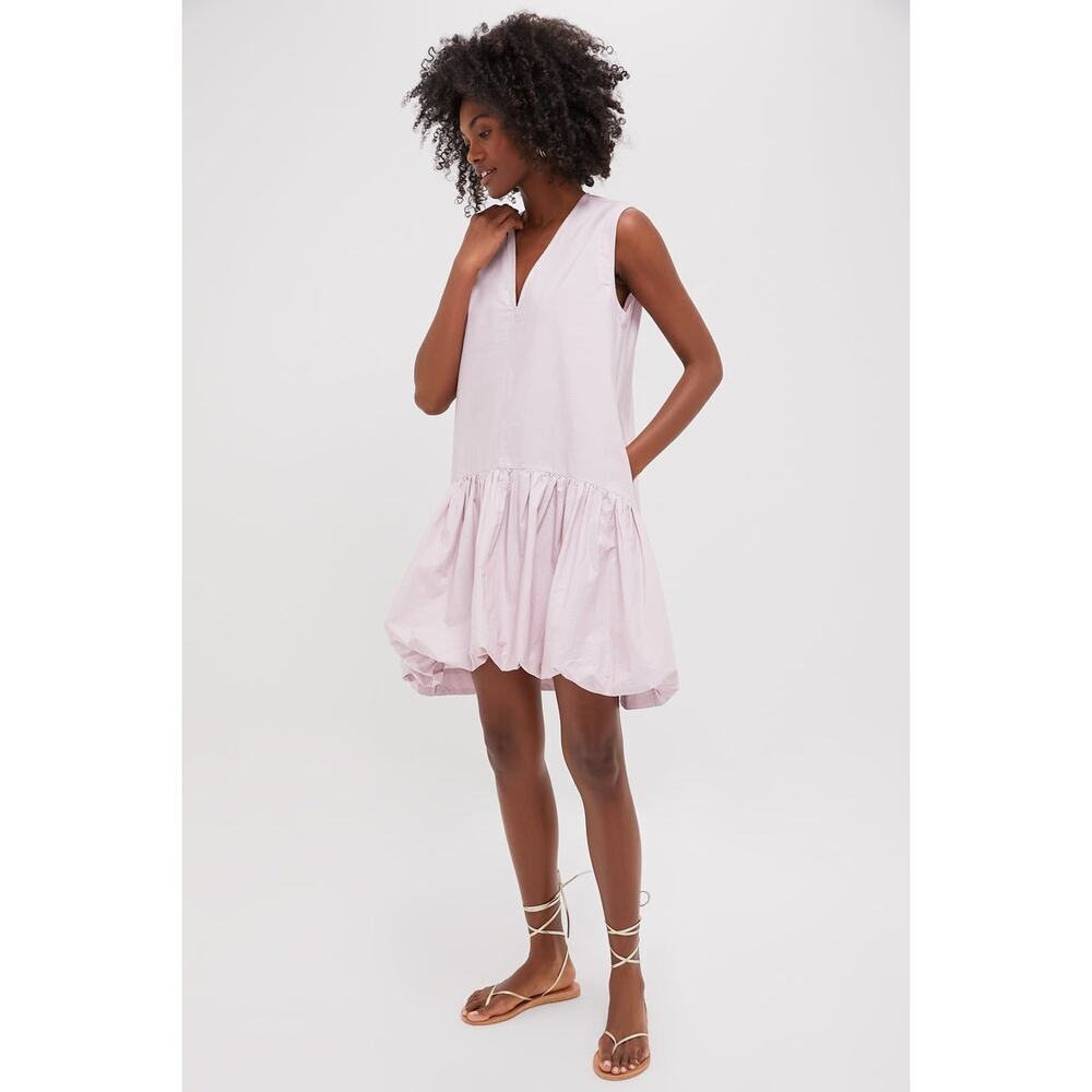 SEA NEW YORK Lilac Emmet Poplin Bubble Tank Dress Size M NWT Retail $250 - Picture 4 of 7